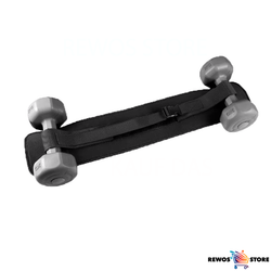 Black hip resistance band with 14cm width, for intensive buttock training &amp; strength workouts