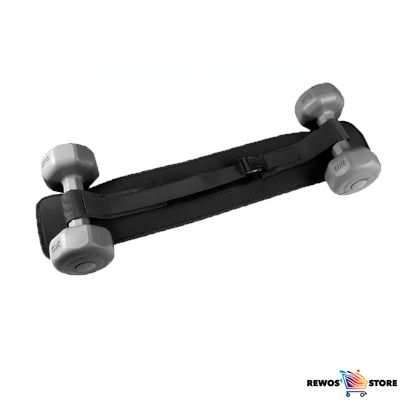 Schwarzes Hüft-Widerstandsband mit 14cm Breite, für intensives Gesäßtraining & Kraftworkouts